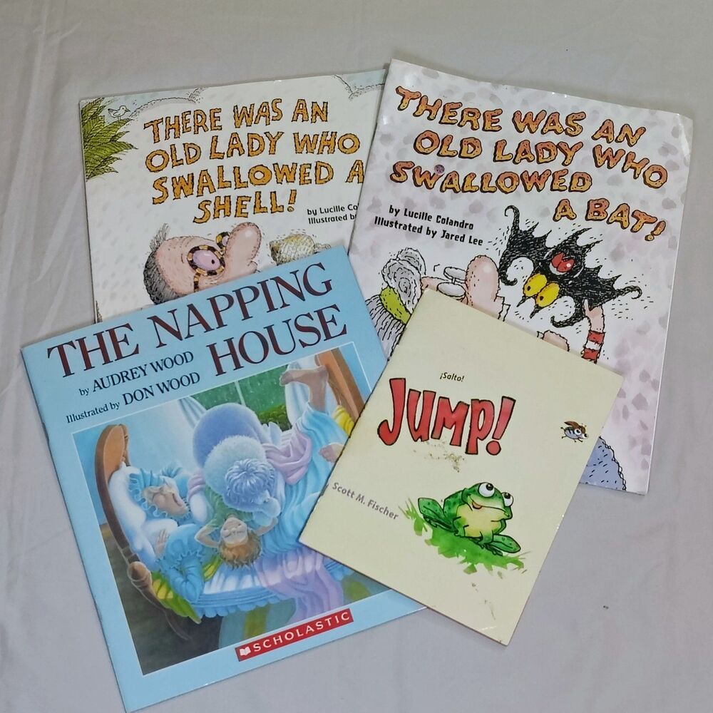 Lot of 4 Children’s Picture Books Mixed Titles Silly Themed